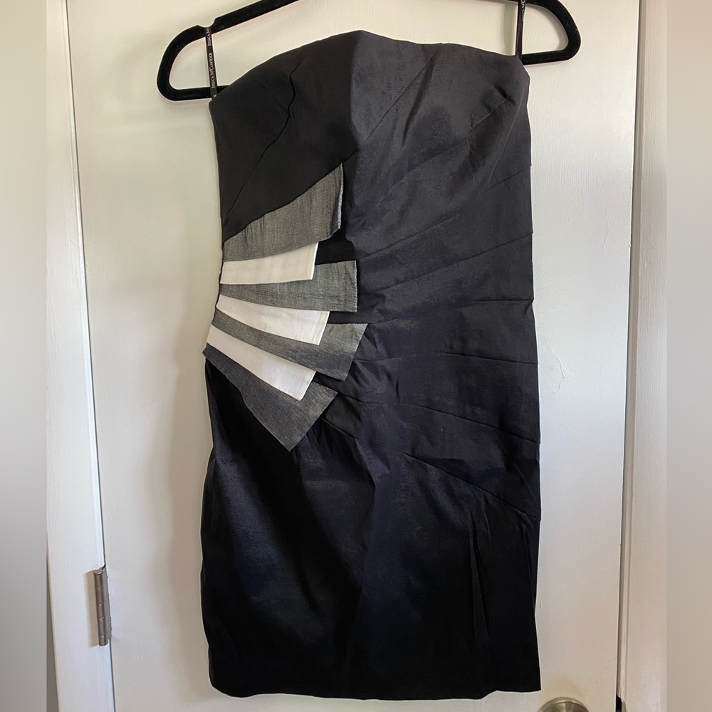 Jessica McClintock Black Mini Dress - Size 12